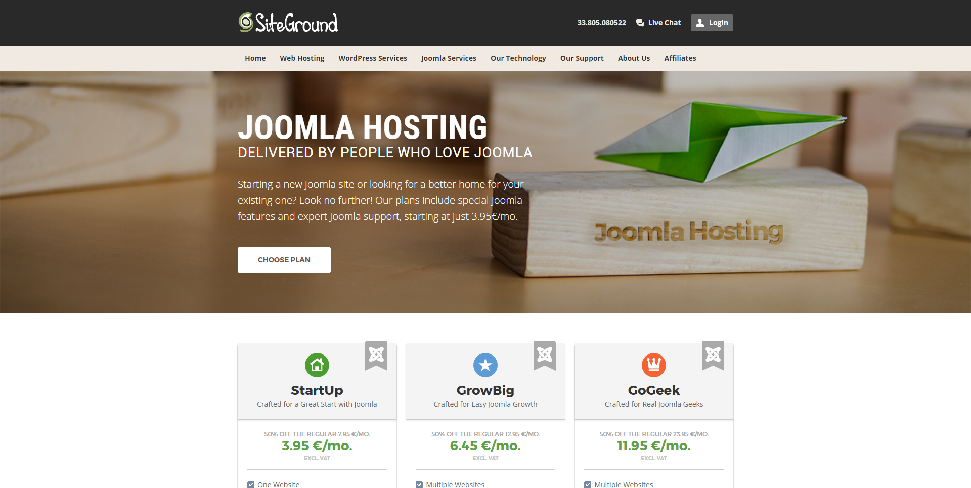 Joomla-siteground