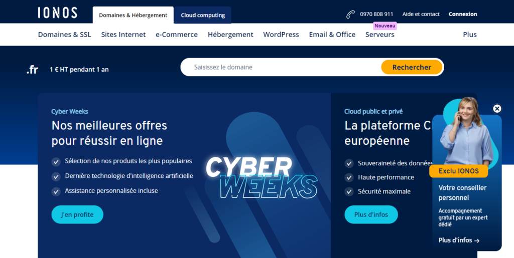 Registrar nom de domaine - Hostinger IONOS - Registrar nom de domaine