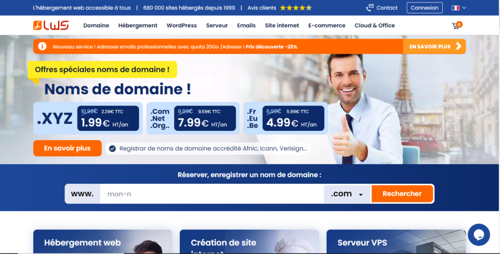 LWS - hébergement web