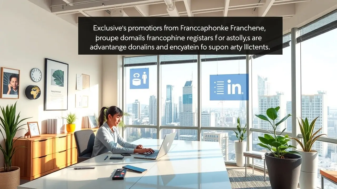 Une personne travaillant sur un ordinateur portable dans un bureau tranquille, entourée d'outils numériques représentant des promotions exclusives.