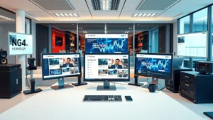 image d'un setup d'hébergement pour un site d'actualités