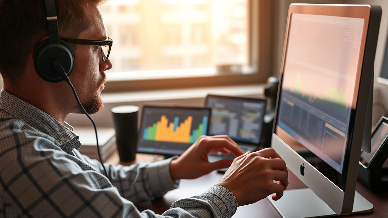 une personne analysant des métriques de performance de site web