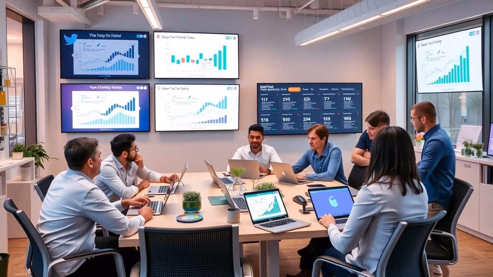 Comparaison des services d'hébergement pour les entreprises en démarrage dans un bureau moderne