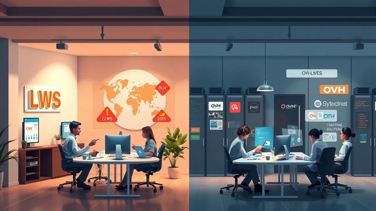 Comparaison des services clients LWS et OVH