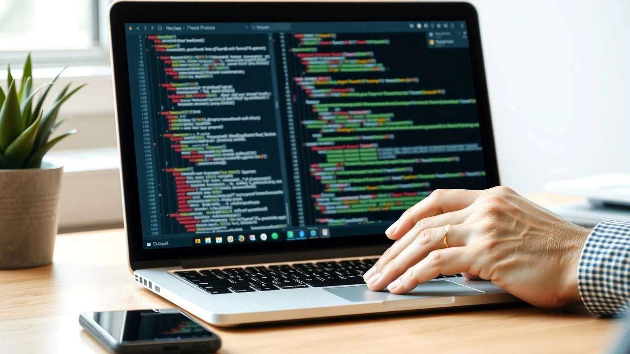 développeur travaillant sur des APIs avec un ordinateur