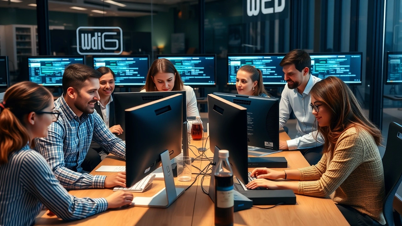 des personnes discutant des services dhebergement web
