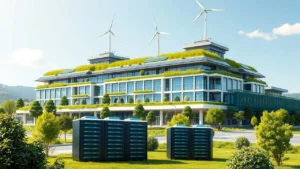 Installation d'hébergement web durable en 2025 avec technologies écologiques.