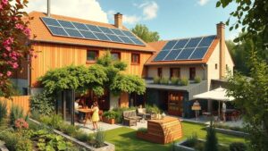 Une scène d'hébergement économique et durable en France en 2025.