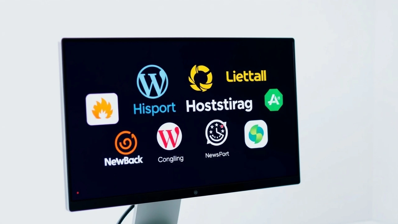 logos de plateformes dhebergement web sur un ecran dordinateur