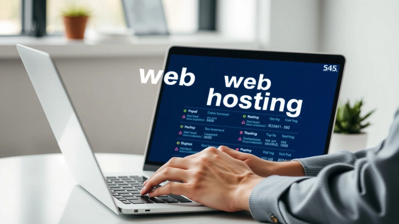 person analysant les options d'hébergement web