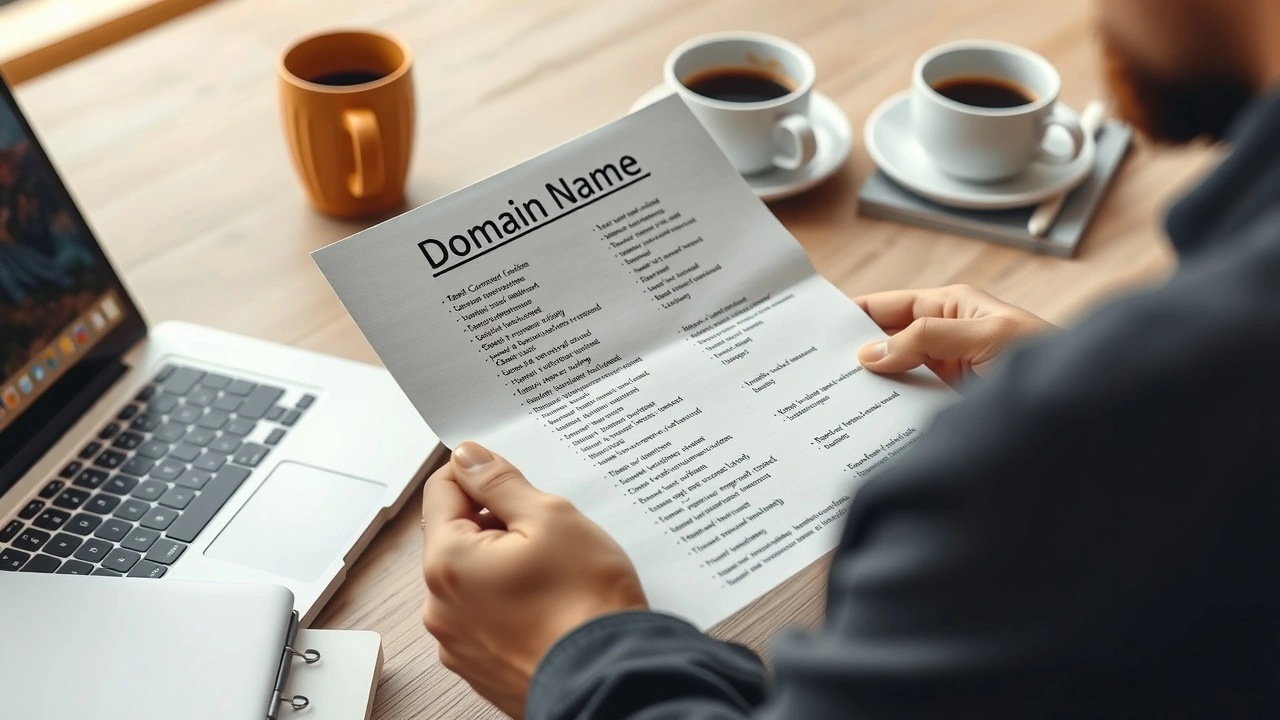 person réfléchissant à des idées de noms de domaine