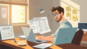 Une personne examinant les plans d'hébergement web avec soin.