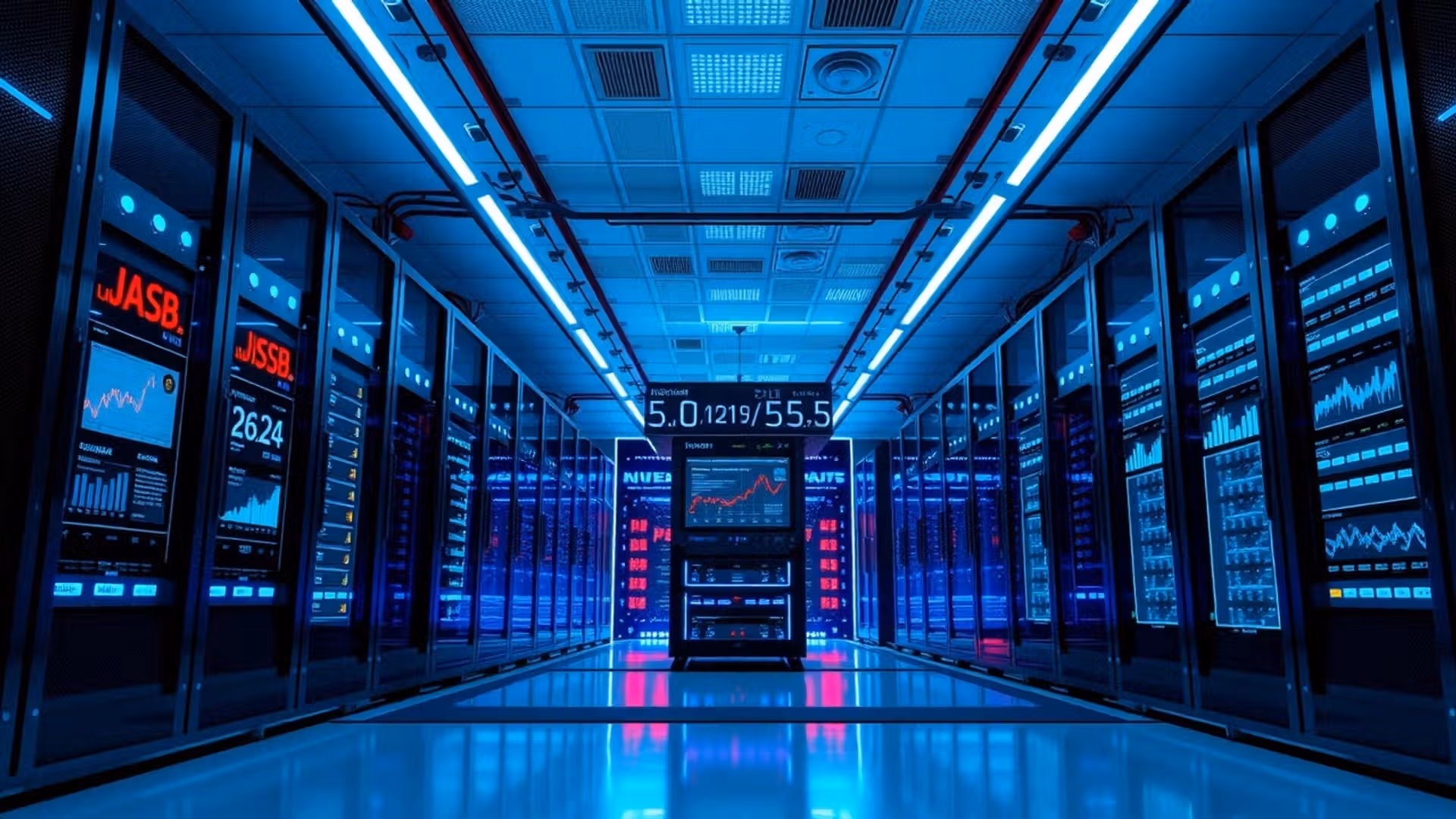 Salle de serveurs modernes pour l'hébergement de sites d'actualités en 2025