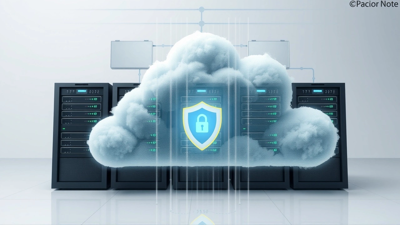 serveurs cloud avec systèmes de sécurité intégrés