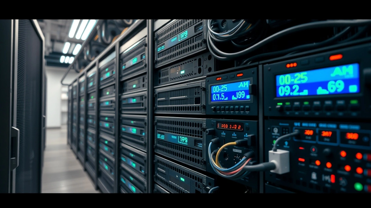 serveurs informatiques dans un centre de données