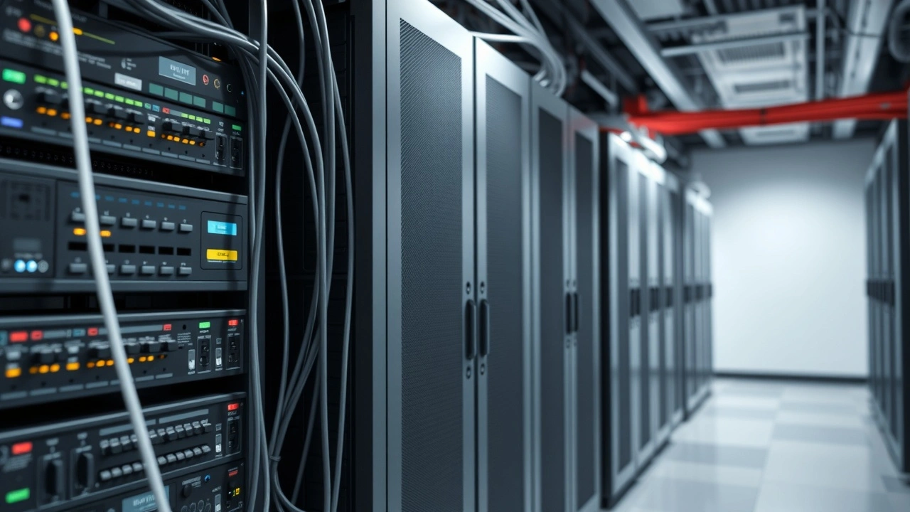 serveurs informatiques dans une salle de serveur