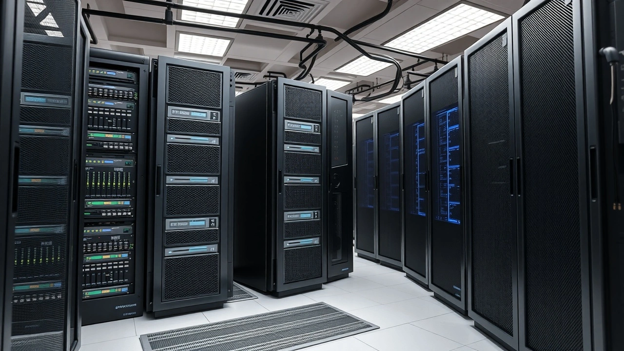 serveurs d'hébergement web modulables dans un centre de données