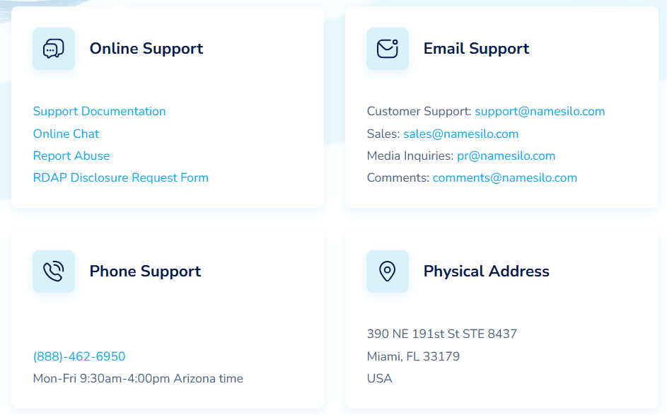 support-client-namesilo