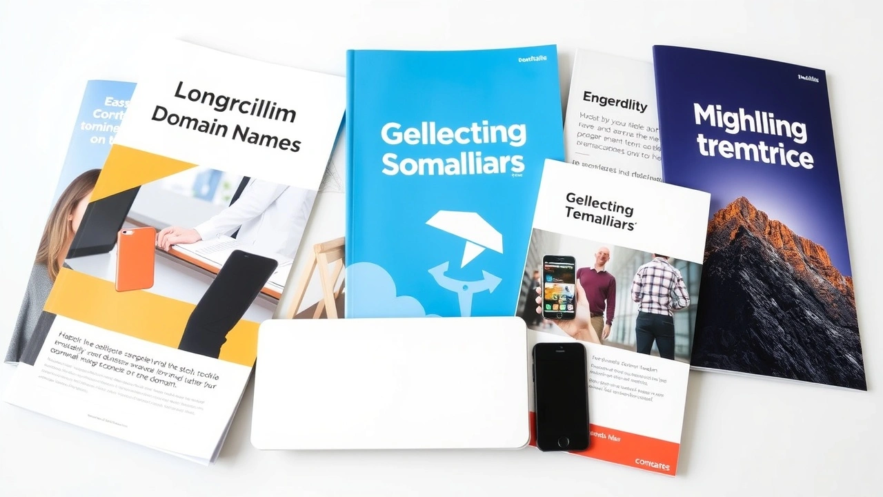 collection de brochures et ressources sur les noms de domaine mobiles