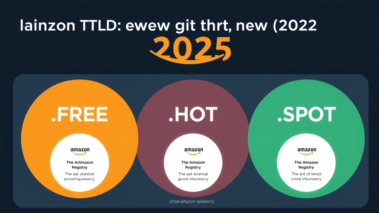 infographie sur le lancement des gTLD par Amazon