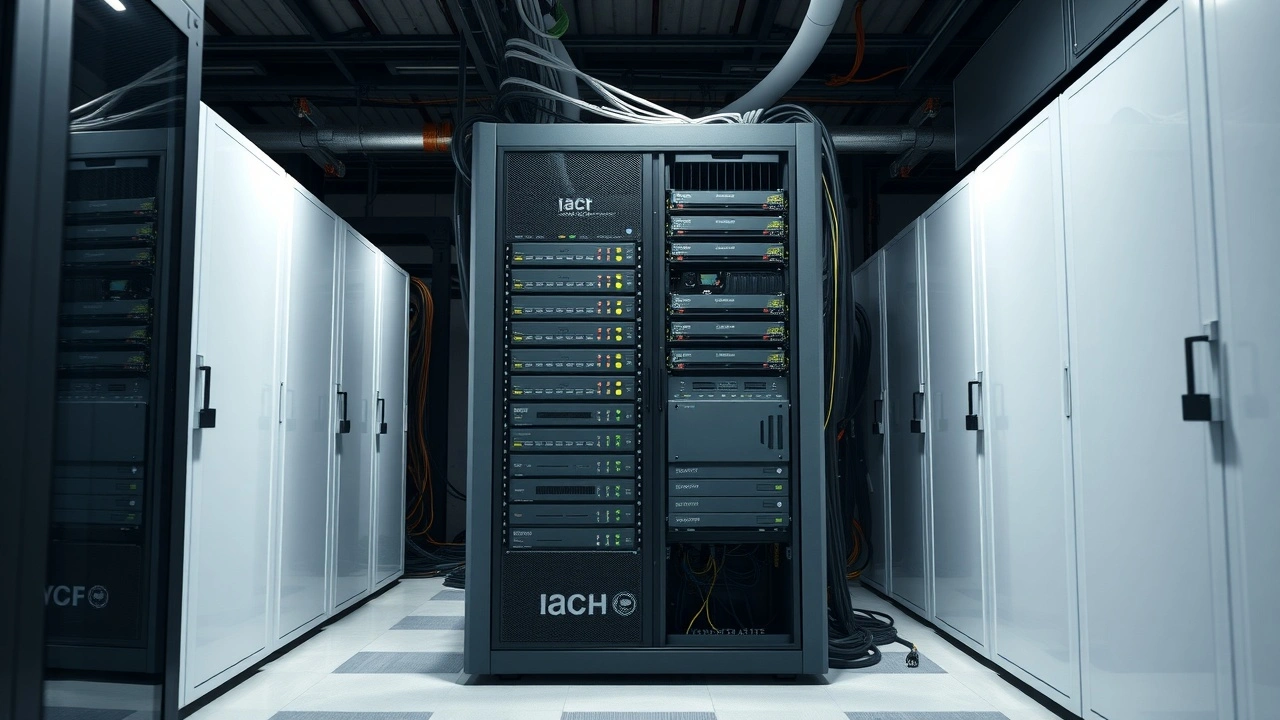 serveur web et équipement informatique dans un centre de données