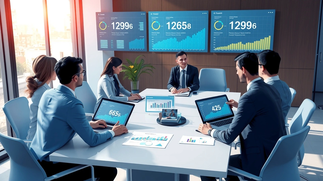 Professionnels d'affaires français discutant des nouveaux TLD approuvés par l'ICANN en 2025.