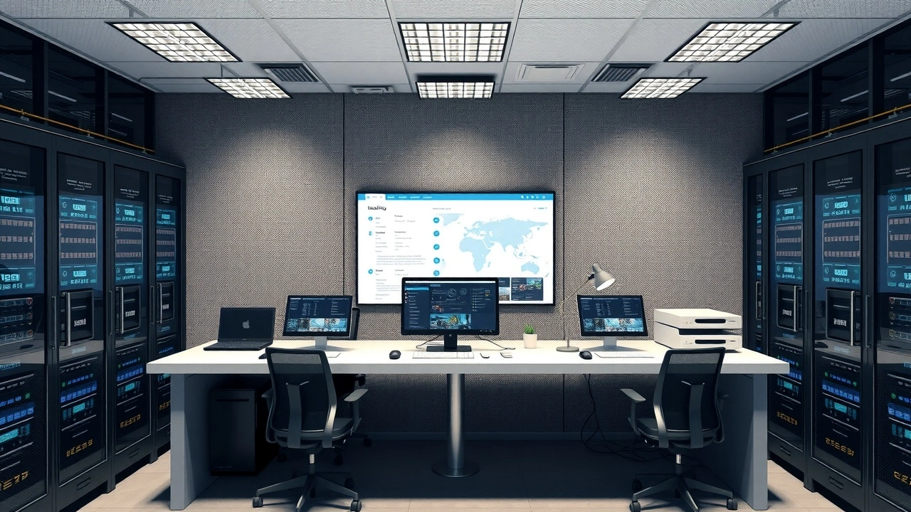 serveur dhebergement web avec station de support client