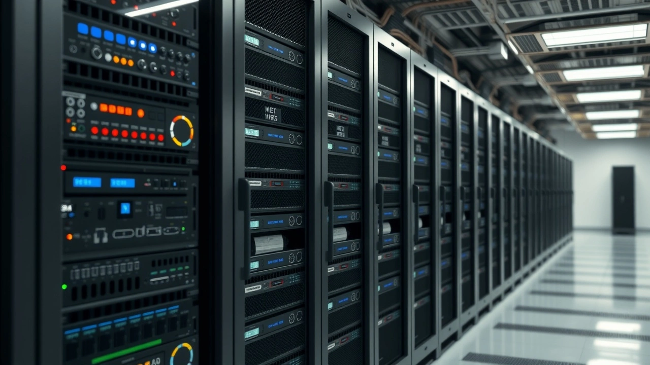 serveurs d'hébergement web locaux dans un centre de données